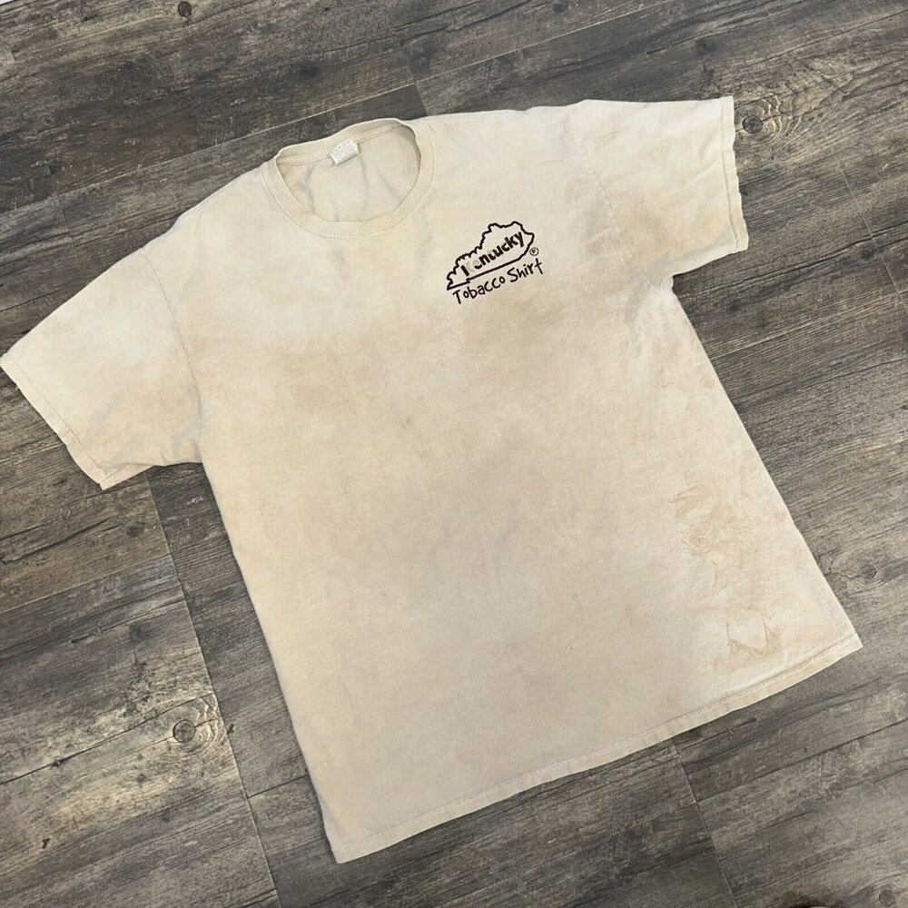 STAINED Kentucky Tobacco Shirt You Smoke Yours, I'll Wear Mine Men Size Large